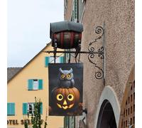 Halloween Gufo Fantasma Zucca 1 Stampa 12 X 45,7 cm Floreale Giardino Bandiera Tutte Le Stagioni Outdoor Yard Decor Spessa Per Prati Bandiera
