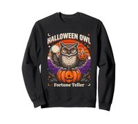 Halloween Gufo Fortune Teller Zucca Luna Felpa