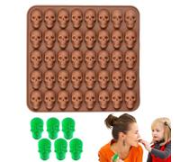 Halloween Gummy Candy Stampo - Stampi Al Cioccolato Di Halloween | Molma Scheletro Di Gelatina | Stampi In Silicone Riutilizzabili Facile Lancio | Adatto Per Dolci Di Halloweens, Cioccolato, Cubi