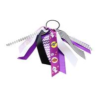 Halloween Hair Ties | Girls Hair Bobbles | Girls Bow | Pumpkin Ribbon Scrunchies | Ponytail Holder Hair Accessories | Lastic Ponytail Holders For Halloween Decoration