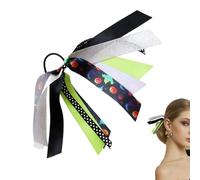 Halloween Hair Ties, Zucca Ribbon Scrunchies, Hair Scrunchy Ties, Elastic Ponytail Holders, Halloween Accessories For Girls, Festive Hair Accessories, Cute Halloween Scrunchies, Halloween By