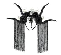 Halloween Hairhoop Cranio Antilope Horn Copricapo Scuro Punk Hair Accessori Per Donne Adolescenti Partito Costume Accessori Roleplay Capelli