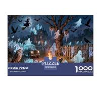 Halloween Halloween Puzzle Adulti Festival Night Darkness Mysterious Creative All Saints' Day A Forma Casuale Fantasia Pezzi Per Bambini Da 6 Anni In Su 38x26cm/1000pcs