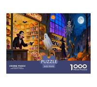 Halloween Halloween Puzzle Adulti Festival Night Darkness Mysterious Creative All Saints' Day A Forma Casuale Confezione Bambini Di Età 3 - 5 4 - 8 Anni E Alti 70x50cm/1000pcs