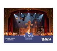 Halloween Halloween Puzzle Arte Per Adulti Festival Night Darkness Mysterious Creative All Saints' Day A Forma Casuale Giochi Pezzi Per Bambini Da 6 Anni In Su 70x50cm/1000pcs