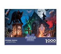Halloween Halloween Puzzle Arte Per Adulti Festival Night Darkness Mysterious Creative All Saints' Day A Forma Casuale Regalo Bambini Di Età 3 - 5 4 - 8 Anni E Alti 38x26cm/1000pcs