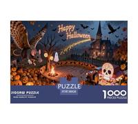 Halloween Halloween Puzzle Arte Per Adulti Festival Night Darkness Mysterious Creative All Saints' Day A Forma Casuale Regalo Pezzi Per Bambini Da 6 Anni In Su 38x26cm/1000pcs
