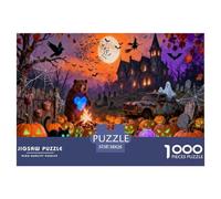 Halloween Halloween Puzzle Per Gioco Familiare Festival Night Darkness Mysterious Creative All Saints' Day A Forma Casuale Giochi Bambini Di Età 3 - 5 4 - 8 Anni E Alti 38x26cm/1000pcs
