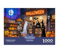 Halloween Halloween Puzzle Per Gioco Familiare Festival Night Darkness Mysterious Creative All Saints' Day A Forma Casuale Fantasia Bambini Di Età 3 - 5 4 - 8 Anni E Alti 70x50cm/1000pcs