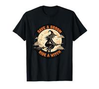Halloween Halloween Streghe Salvare Una Scopa Cavalcare Una Strega Maglietta