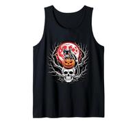 Halloween Hallows Night Black Cat Pumpkin Horror Skull Canotta