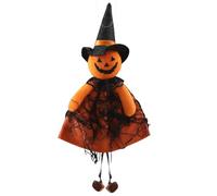 Halloween Hanging Ornaments - Witch Pumpkin Black Cat Spooky Party Decor | Cloth Hanging Halloween Ornament, Witch Pumpkin Or Black Cat Design With Lanyard, Lightweight Spooky Decor For Patio And Home