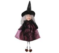Halloween Hanging Ornaments - Witch Pumpkin Black Cat Spooky Party Decor | Cloth Hanging Halloween Ornament, Witch Pumpkin Or Black Cat Design With Lanyard, Lightweight Spooky Decor For Patio And Home
