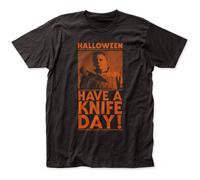 Halloween Hanno Un Coltello Giorno Michael Myers Splatter Horror Film Tee HLWN07