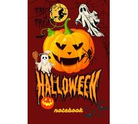 Halloween Happy Ghosts and Pumpkins Notebook: Halloween Notebook For Everybody | For Notes Journal Private Writing | 6.14 x 9.21 inches | Lined Pages With 9 Blank Pages For Sketches Or Free Notes