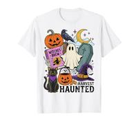 Halloween Harvest Haunted Spooky Season Humor Maglietta