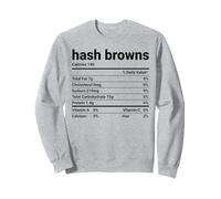 Halloween Hash Browns Nutrizione Costume Grafica Felpa