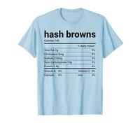 Halloween Hash Browns Nutrizione Costume Grafica Maglietta