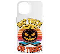 Halloween Hat Trick Or Treat Hockey Su Ghiaccio Custodia per iPhone 14