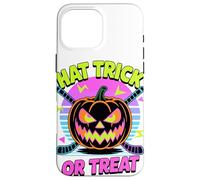Halloween Hat Trick Or Treat Hockey Su Ghiaccio Custodia per iPhone 16 Pro Max