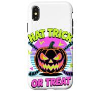 Halloween Hat Trick Or Treat Hockey Su Ghiaccio Custodia per iPhone X/XS