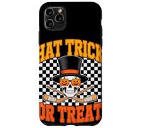 Halloween Hat Trick Or Treat Hockey Su Ghiaccio Teschio Custodia per iPhone 11 Pro Max