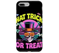 Halloween Hat Trick Or Treat Hockey Su Ghiaccio Teschio Custodia per iPhone 7 Plus/8 Plus