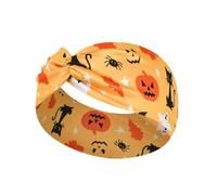 Halloween Headband - Polyester Spandex 24x10cm Printed Skull Pumpkin