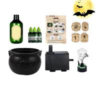 Halloween Hip Kettle - Decorazione per la casa esterna, motivo creativo con effetto spettrale, atmosferico per l'autunno | per la decorazione spettrale spettrale messa perfe