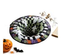 Halloween Home Decor Carpet Non-Slip Spooky Soft Scary Optical Illusion Mat