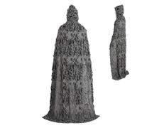 Halloween Hooded Cloak Breathable Cosplay Costume, Rags and Robes Design Perfect Haunted House Events, Suitable for Women, Men, Kids, Boys, Ideal Dress Up, Role Play, Theater Performances