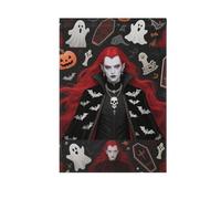 Halloween Horror Black Vampire vacanze cantiere bandiere per esterno Pasqua banner per la decorazione del portico 28x40 doppia faccia