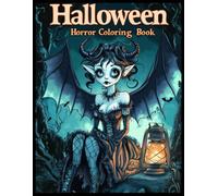 Halloween Horror Coloring Book: Gothic Demon Fairy Relaxing Halloween-Themed Stress Relief Pages