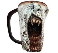 Halloween Horror Funny Cup, Vampire Half Face Cup Props for a Photograph, Handmade Gothic Creative Scream Mug for Bar Home Indoor Decor, Surprise Gifts for Birthday Christmas