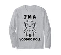 Halloween Horror Funny Quote I'm a Voodoo Doll Maglia a Manica
