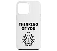 Halloween Horror Funny quote thinking of you Voodoo Doll Custodia per iPhone 13 Pro Max