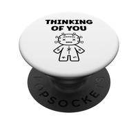 Halloween Horror Funny quote thinking of you Voodoo Doll PopSockets PopGrip Adesivo