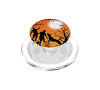 Halloween Horror Il mio cane caccia zombi cimitero divertente spaventoso PopSockets PopGrip per MagSafe