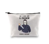 Halloween Horror Movie Makeup Bag Movie Killers Regalo Horror Chacracter Fan Zipper Pouch, Freakin' Persone Persona 3uk, alla moda