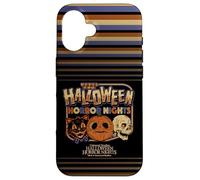 Halloween Horror Nights Lil Boo And Icons Front & Back Custodia per iPhone 16