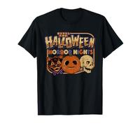 Halloween Horror Nights Lil Boo And Icons Front & Back Maglietta