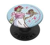 Halloween Horror Nights Mel’s Zombie Waitress Front & Back PopSockets PopGrip Adesivo