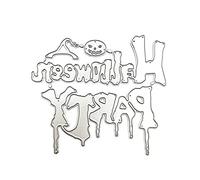 Halloween Horror Party goffratura stampa in acciaio al carbonio per la creazione di biglietti e scrapbooking goffratura stencil modello per la creazione di biglietti