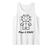 Halloween Horror Pins And Chill Funny Voodoo Doll Canotta