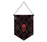 Halloween Horror Red Skull Decorazioni di Halloween appeso banner con asta telescopica banner partito bandiere appeso decorazioni per feste per interni, all'aperto partito suministros para fiesta de a