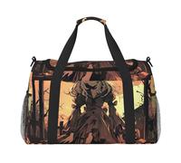 Halloween Horror Stampa Grande Capacità Mano Carry Bag per le Donne Pieghevole Carry On Tote per Aereo Viaggio