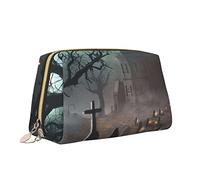 Halloween Horror Stampa Makeup Bag Portatile Versatile Toiletry Bag Grande Capacità Borsa Cosmetica per le Donne, bianco, Taglia unica, Beauty case