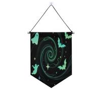 Halloween Horror Verde appeso tessuto banner con asta telescopica banner parete esterno patio arredamento per Festival & giorno speciale suministros para fiesta de a?o nuevo