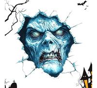 Halloween Horror Wall Stickers Breaking Through Wall PVC Seasonal Decoratio