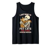 Halloween I Just Want To Pet Cats And Watch Horror Movies Canotta